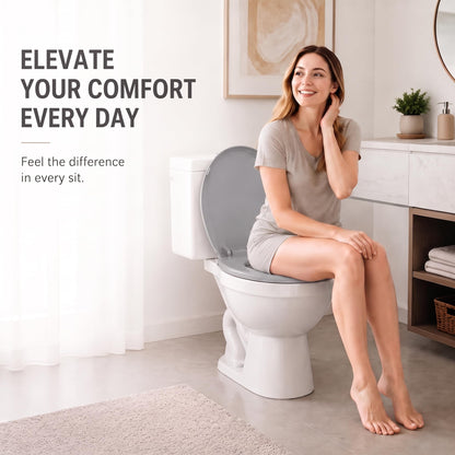 Toilet Seat Round (Ice Gray / Round 16.5inch)