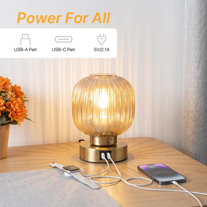 Touch Table Lamp Set of 2 (Gold_2pack)
