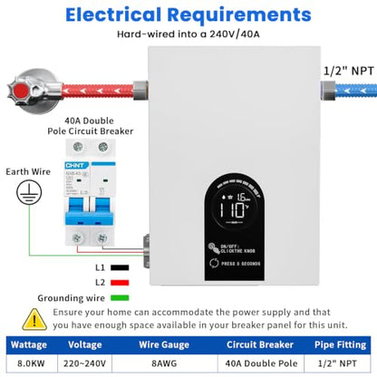 Tankless Water Heater Electric