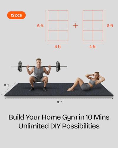 1" Extra Thick Rubber Top Exercise Mats