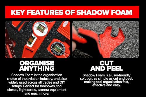 Foam Inserts Cut & Peel Foam Inserts Compatible With DeWalt TSTAK & Stanley ProStack Boxes