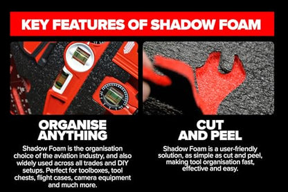 Foam Inserts Cut & Peel Foam Inserts Compatible With DeWalt TSTAK & Stanley ProStack Boxes