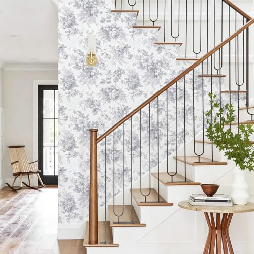 Floral Peel and Stick Wallpaper Vintage Flower Contact Paper