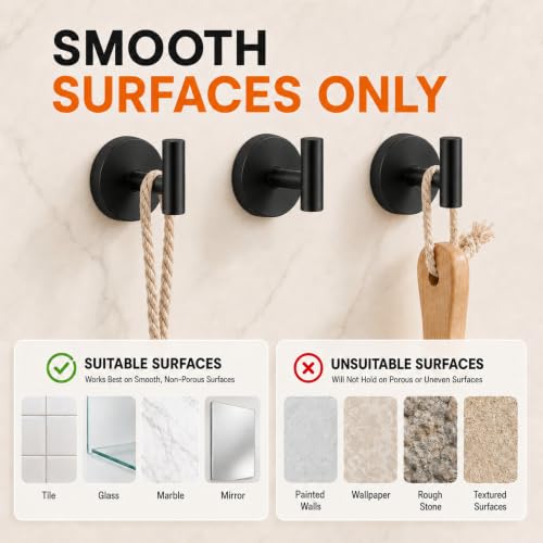 2026 Upgraded Suction Cup Hooks 4 Pack