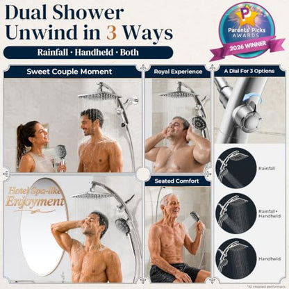 Rain Shower Head with Handheld