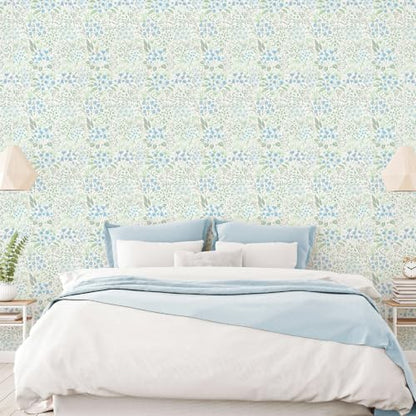 Peel and Stick Wallpaper Floral Wallpaper Vintage Flowers Contact Paper