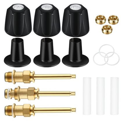 3 Piece Bathtub Shower Knob Replacement Kit