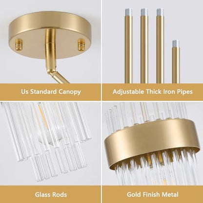 Gold Long Pendant Lights Kitchen Island P