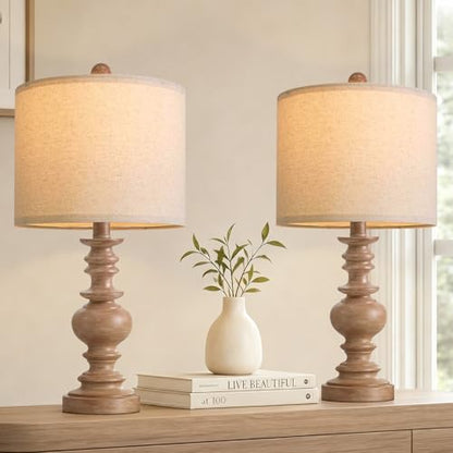 20” Small Traditional Table Lamps Set of 2