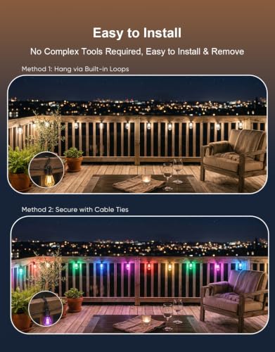 RGBW Smart Outdoor String Lights