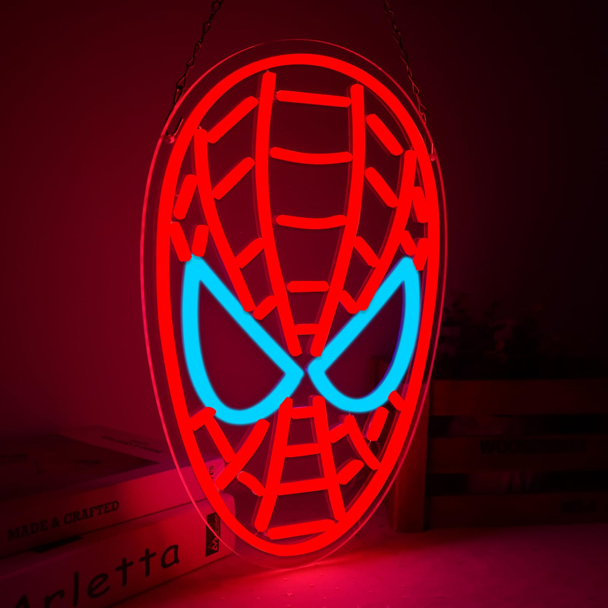 Anime Theme Cartoon LED Neon Sign for Wall Decor (Spider)