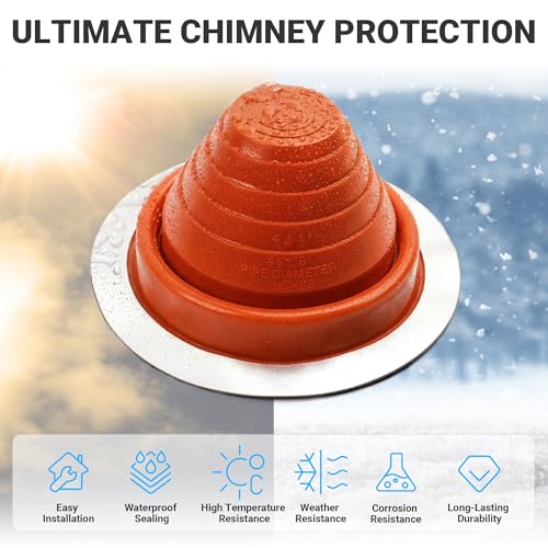 8 High Temp Silicone Metal Roof Pipe Flashing Boot