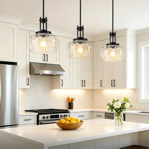 Glass Pendant Lights Kitchen Island