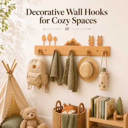 Decorative Wooden Wall Hooks