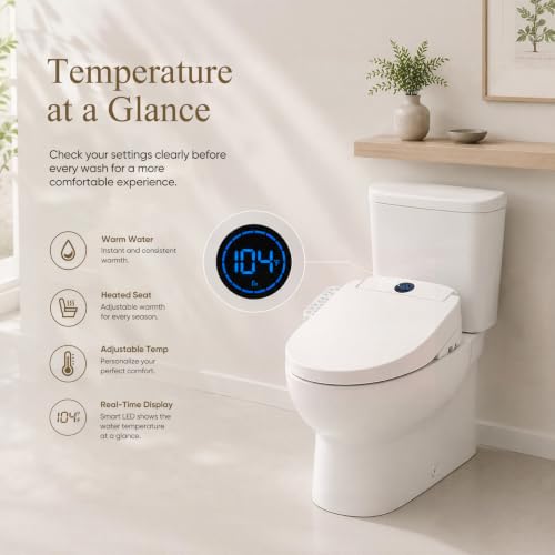 Electric Bidet Toilet Seat Elongated