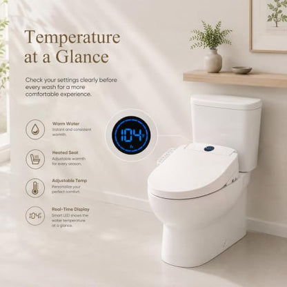 Electric Bidet Toilet Seat Elongated