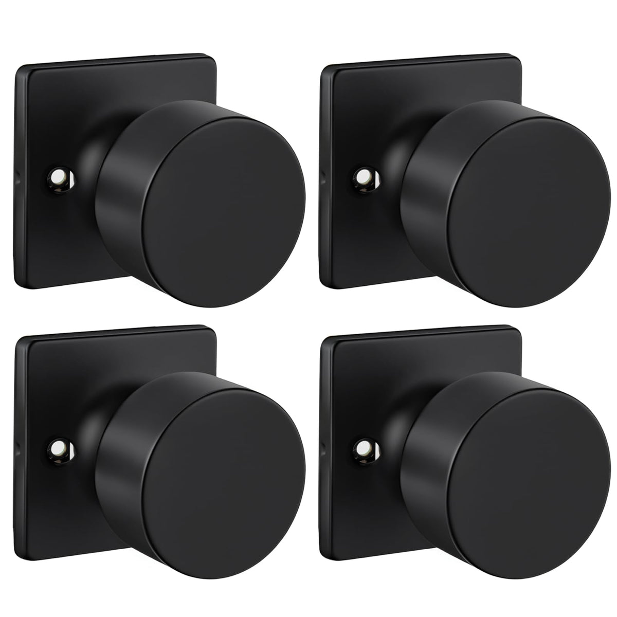 Black Dummy Door Knobs (Black)