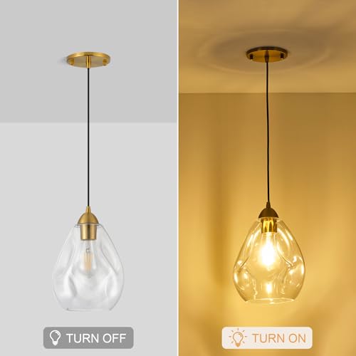 Glass Pendant Lights Kitchen Island
