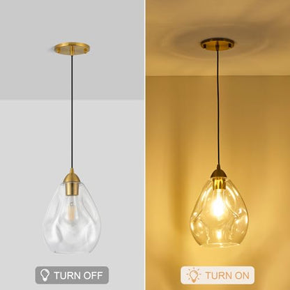 Glass Pendant Lights Kitchen Island