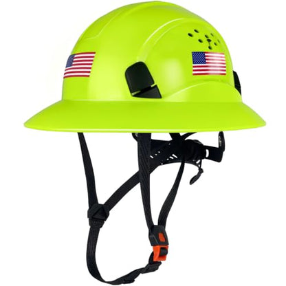 ANSI Type II Full Brim Hard Hats Safety Helmet Vented Top and Sides