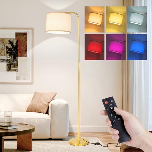 Floor Lamp with Remote Control Dimmable for Living Room and Bedroom