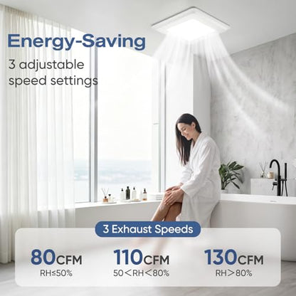 Bathroom Exhaust Fan with Light