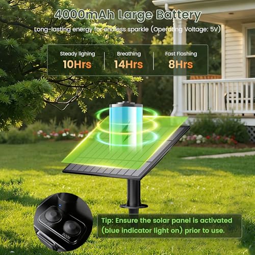 Outdoor String Lights (Cozy White / 50FT-Solar)