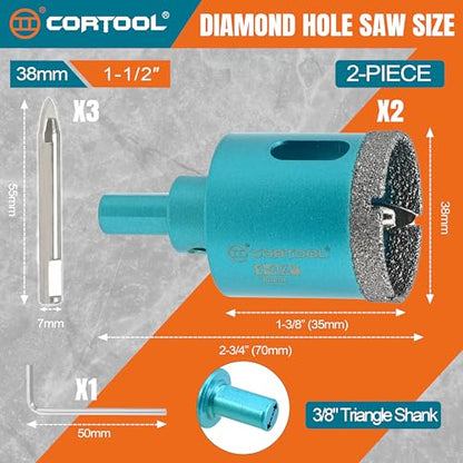 Diamond Hole Saw Bits with Pilot Drill Bit