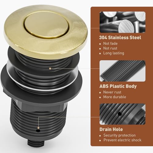 Garbage Disposal Air Switch Kit Dual Outlet