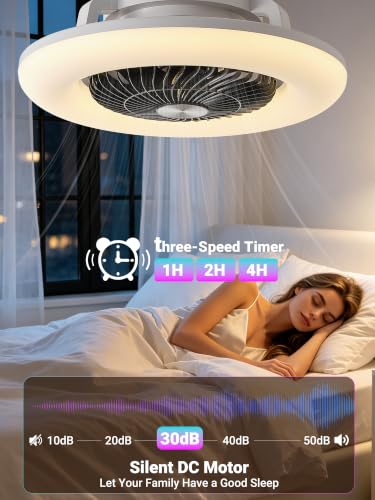 Bladeless Low Profile Ceiling Fan RGB