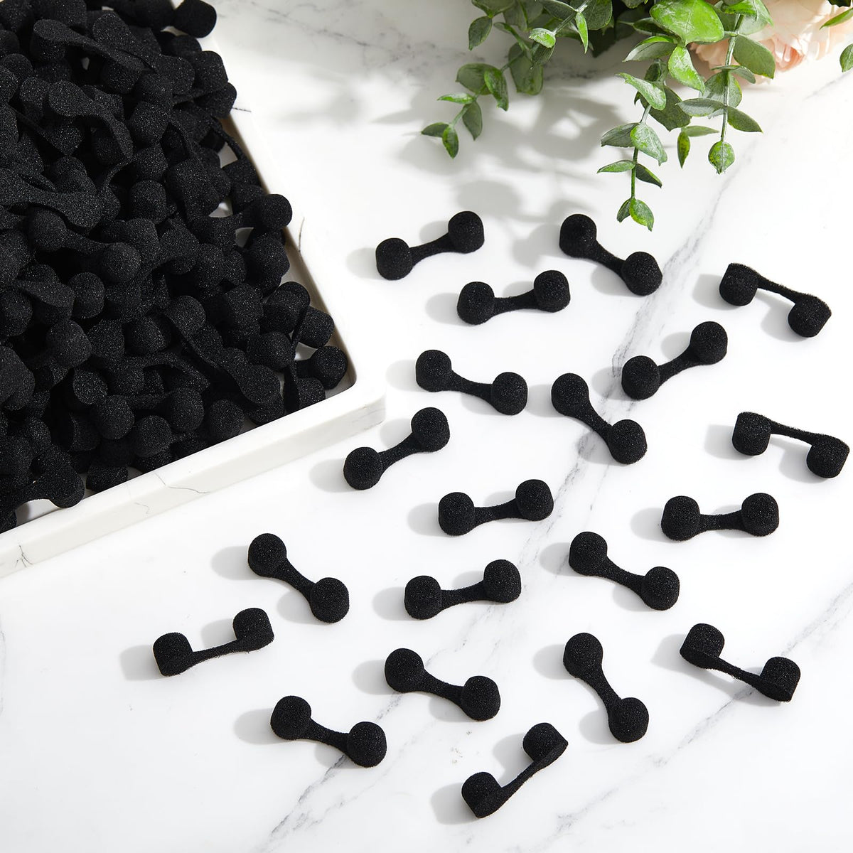 750 Pcs Nose Filters for Dust Disposable Sponge Nose Plugs (Black)