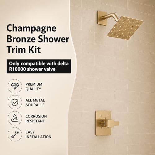 Compatible with Delta R10000 Valve Shower Trim Kit