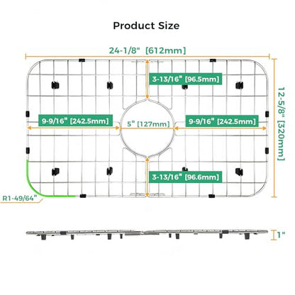 Stainless Steel Detachable Kitchen Sink Protector Grid