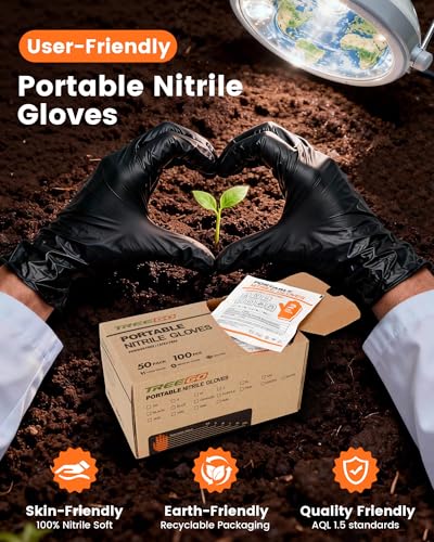 Individually Wrapped 5 Mil Nitrile Gloves