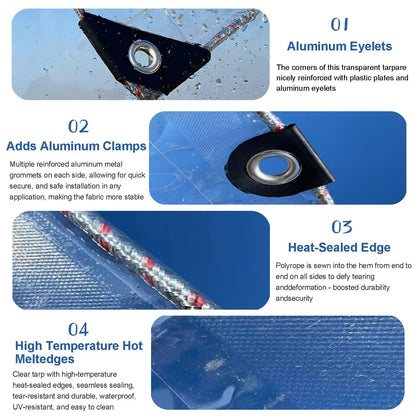 Clear Tarp 8'x12' 8MIL (8 x 12 FT)