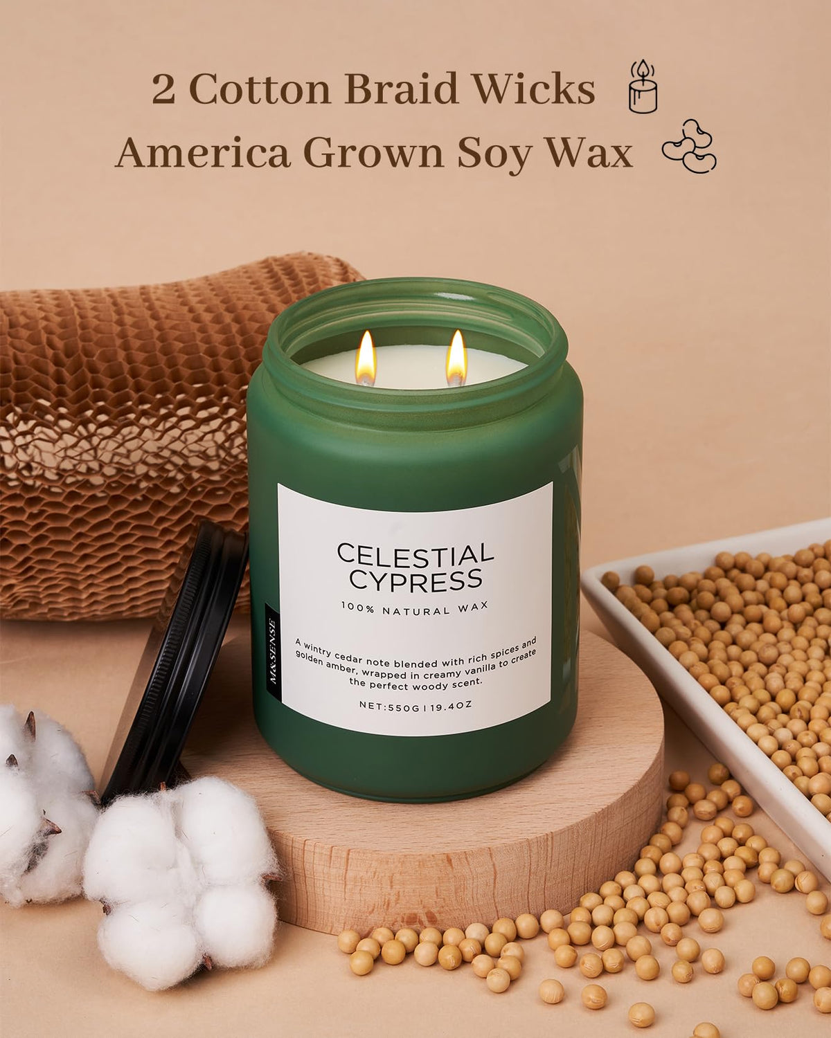 Celestial Cypress Large Scented Candles (Celestial Cypress)
