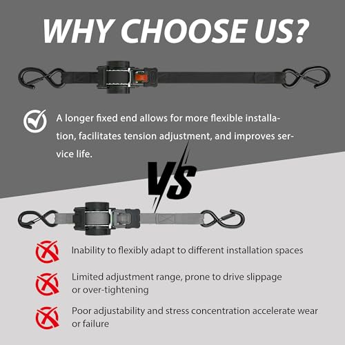 Retractable Ratchet Straps