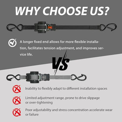 Retractable Ratchet Straps