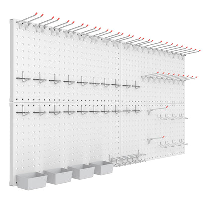 Garage Tools Organizer Boards Kit with Hooks (Gray)