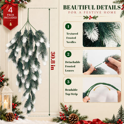 4 Pack 30.8" Christmas Swags