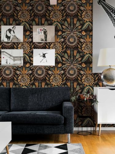 Boho Botanical Peel and Stick Wallpaper