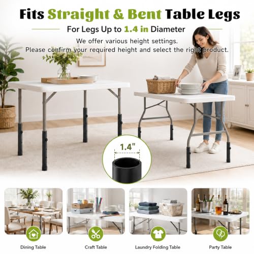Multi Hole Folding Legs Table Extension