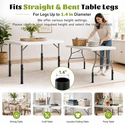 Multi Hole Folding Legs Table Extension