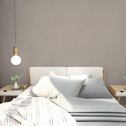 Khaki Grasscloth Peel and Stick Wallpaper 23.6"x480" (Khaki / 23.6" x 480")
