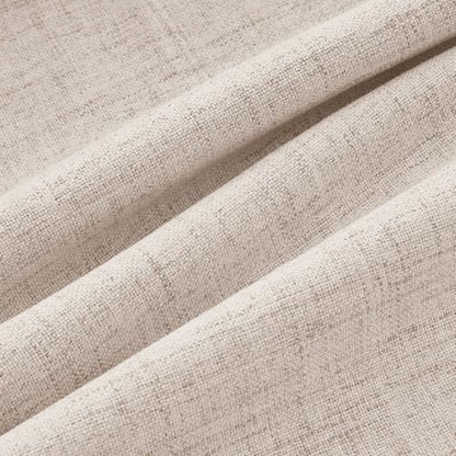 100% Blackout Linen Curtains 2 Panels Set for Bedroom Solid Luxury Decor Thermal Insulation Room Darkening Back Tab Rod Pocket Drapes for Living Room Nursery