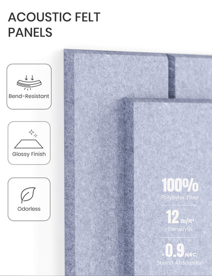 36" x 24" Large Felt Bulletin Board (Lavender-1 / Bold-stripe 6-pack)