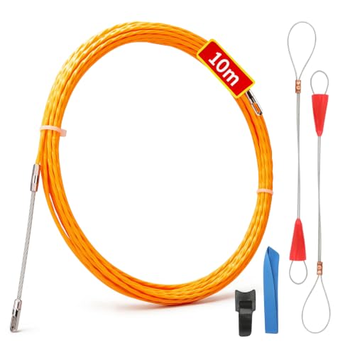 Fish Tape Wire Puller Through Wall Wire Threader Fish plus Fish Cable Fastener with Steel rope