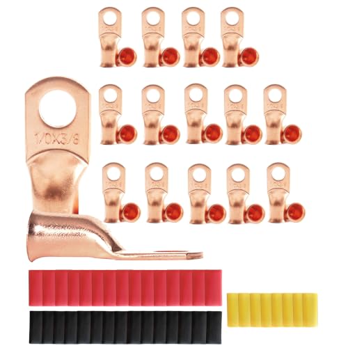 30 Pcs Copper Wire Ring Terminals