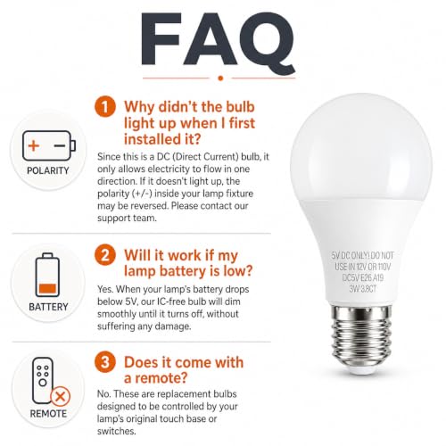 5V E26 LED Bulb