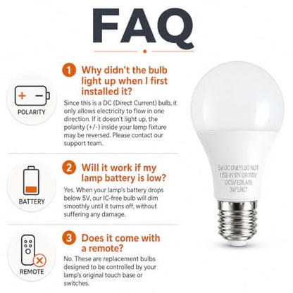 5V E26 LED Bulb
